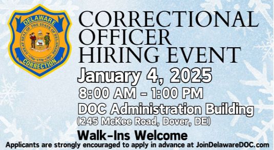 Join the Department of Correction Team!