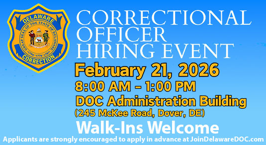 Correctional Officer Hiring Event - February 21, 2026