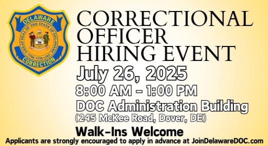 Join the Department of Correction Team!
