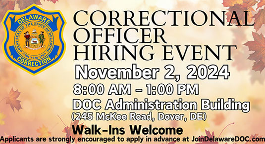 Join the Department of Correction Team!